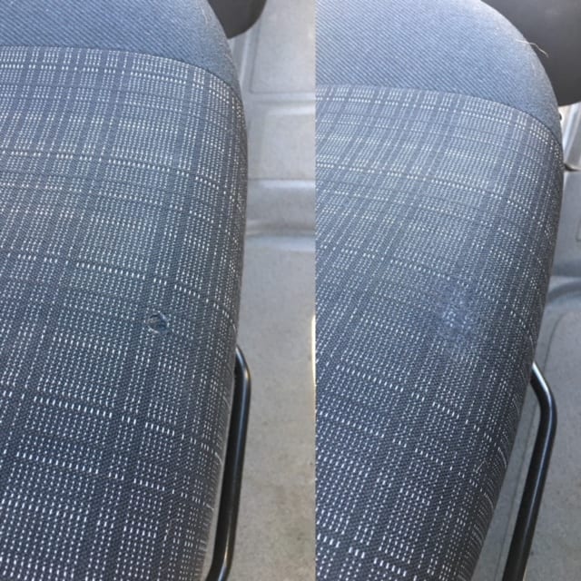 Cigarette Burn Repair To A Patterned Seat Trim Technique - Patterned Car Seat Covers Uk