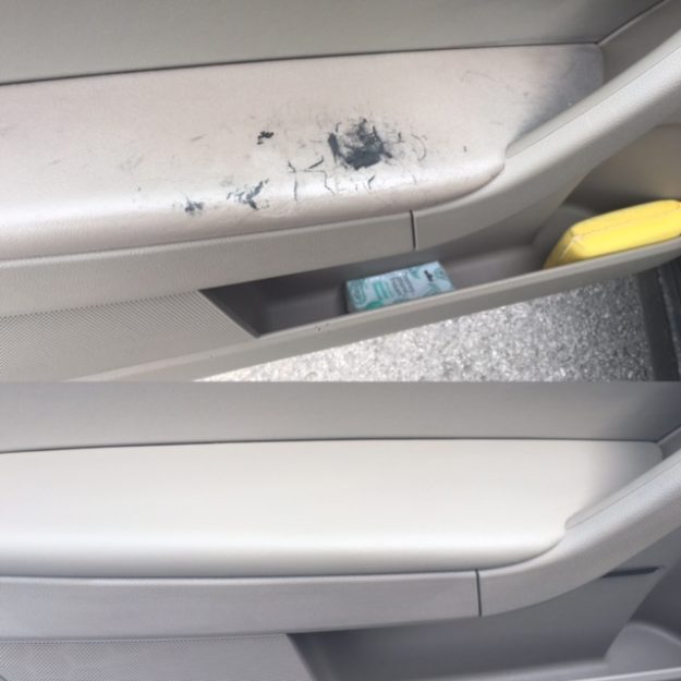 Yeti door before and after