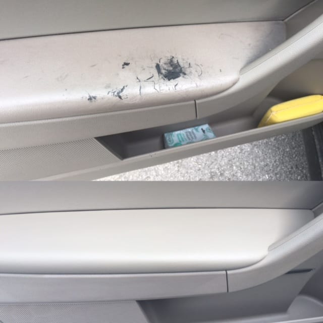 Yeti door before and after