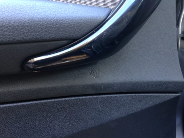 BMW damaged plastic