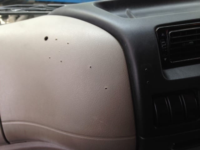 holes on a dashboard