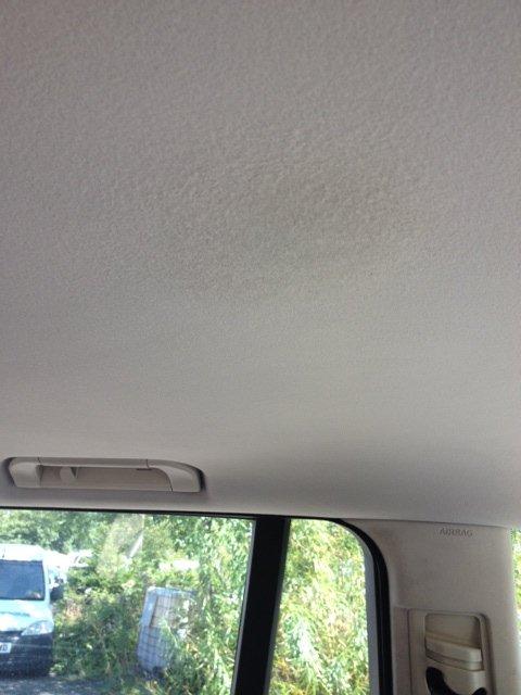 Repaired roof lining